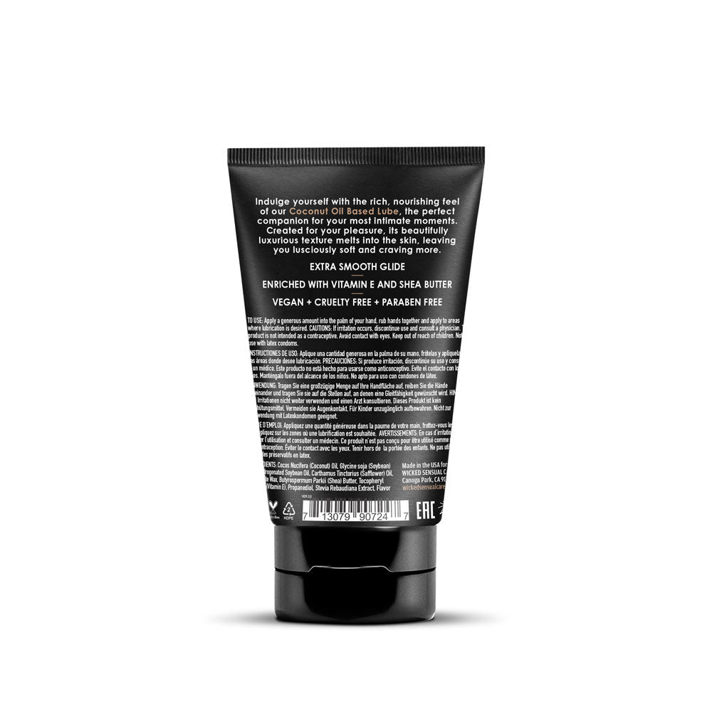 Wicked COCONUT - Coconut Oil Based Lubricant - 120 ml Tube - silkandsin