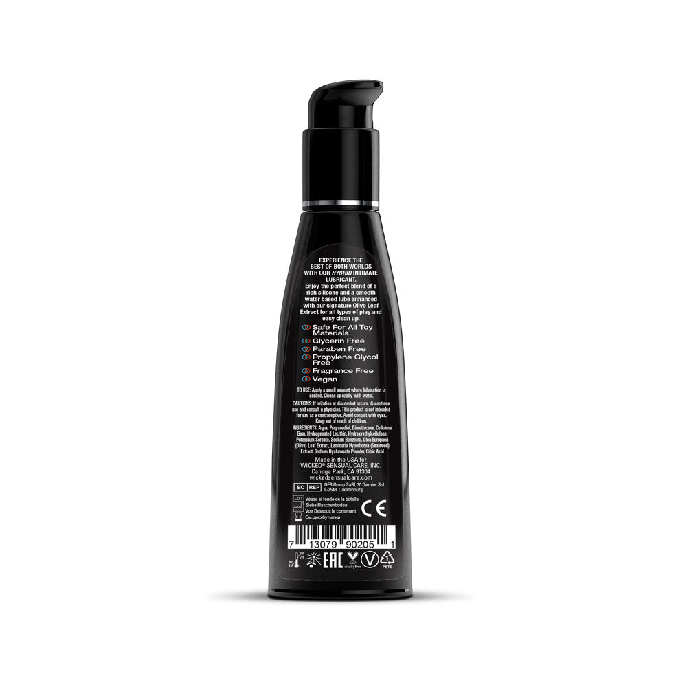 Wicked Hybrid - Water & Silicone Blended Lubricant - 120 ml Bottle - Silk and Sin