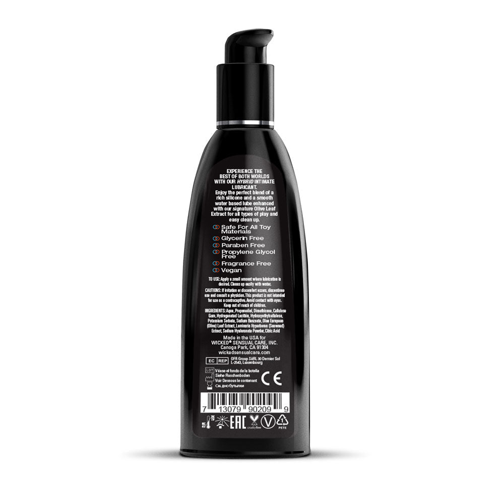Wicked Hybrid - Water & Silicone Blended Lubricant - 240 ml Bottle - Silk and Sin