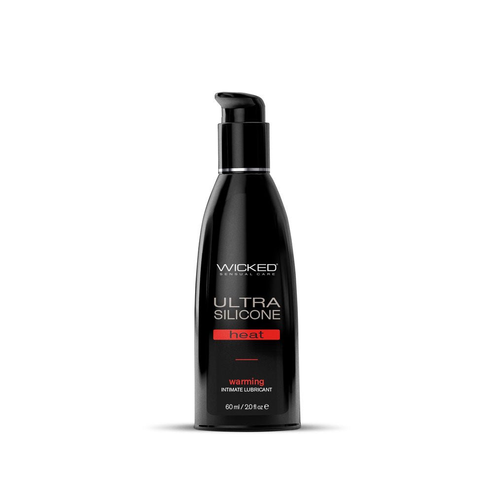 Wicked Ultra Heat - Warming Silicone Lubricant - 60 ml (2 oz) Bottle - Silk and Sin