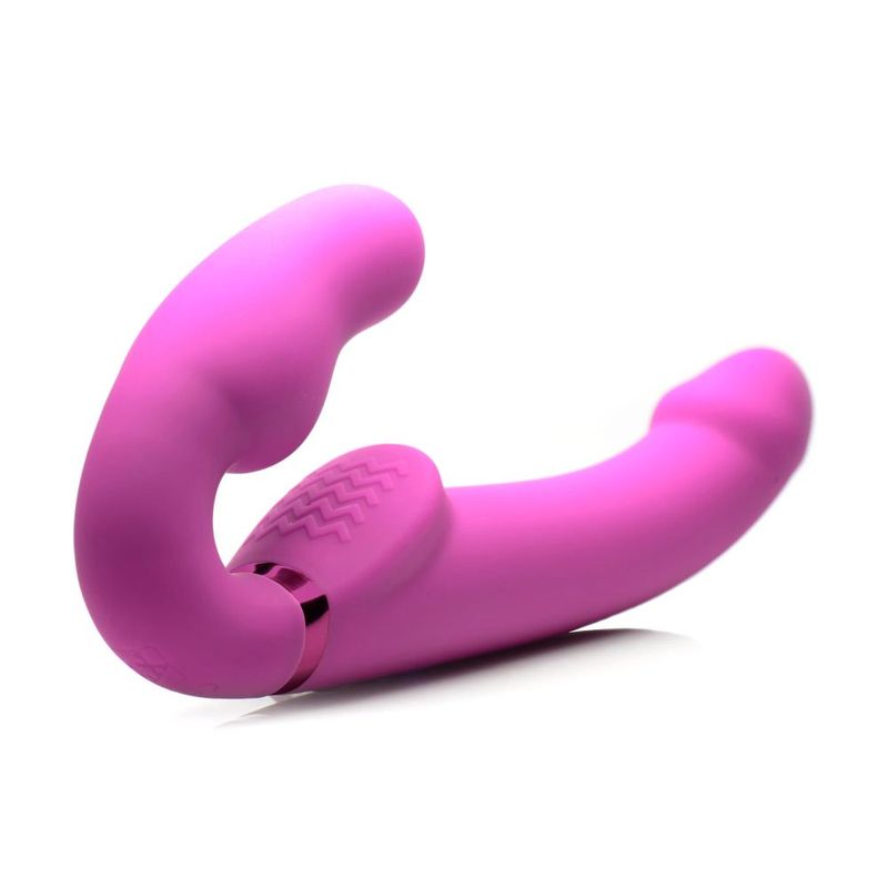 Worlds 1st Remote Control Inflatable Ergo-Fit Strapless Strap-On - Silk and Sin