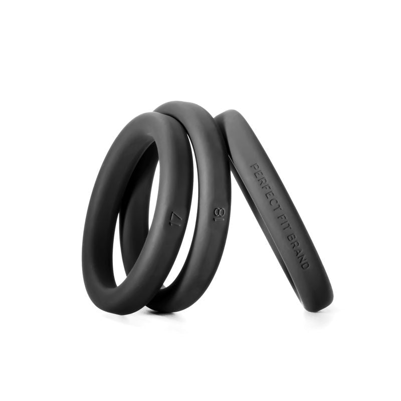Xact-Fit Silicone Rings Large 3 Ring Kit - Silk and Sin