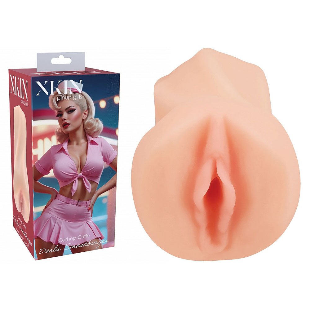 XKIN Pinup Girls - Darla Smashburger - Flesh 12.5 cm Vagina Stroker - Silk and Sin
