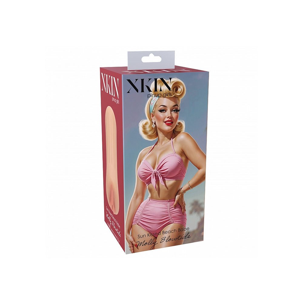 XKIN PinUp Girls - Molly Blowtide - Flesh 12 cm Vagina Stroker - silkandsin