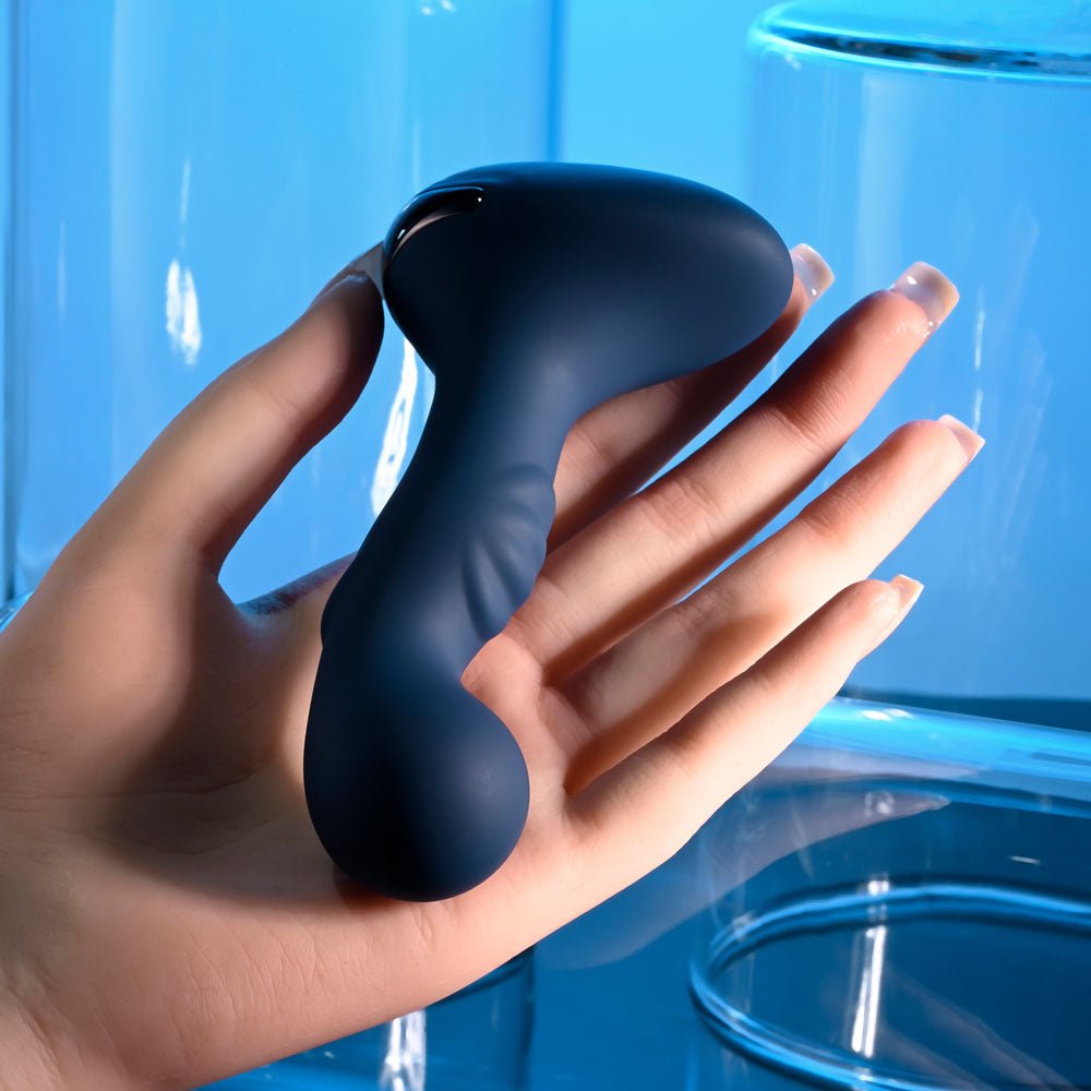 Zero Tolerance BLUE OASIS - Blue 12.3 cm USB Rechargeable Vibrating Anal Plug - silkandsin