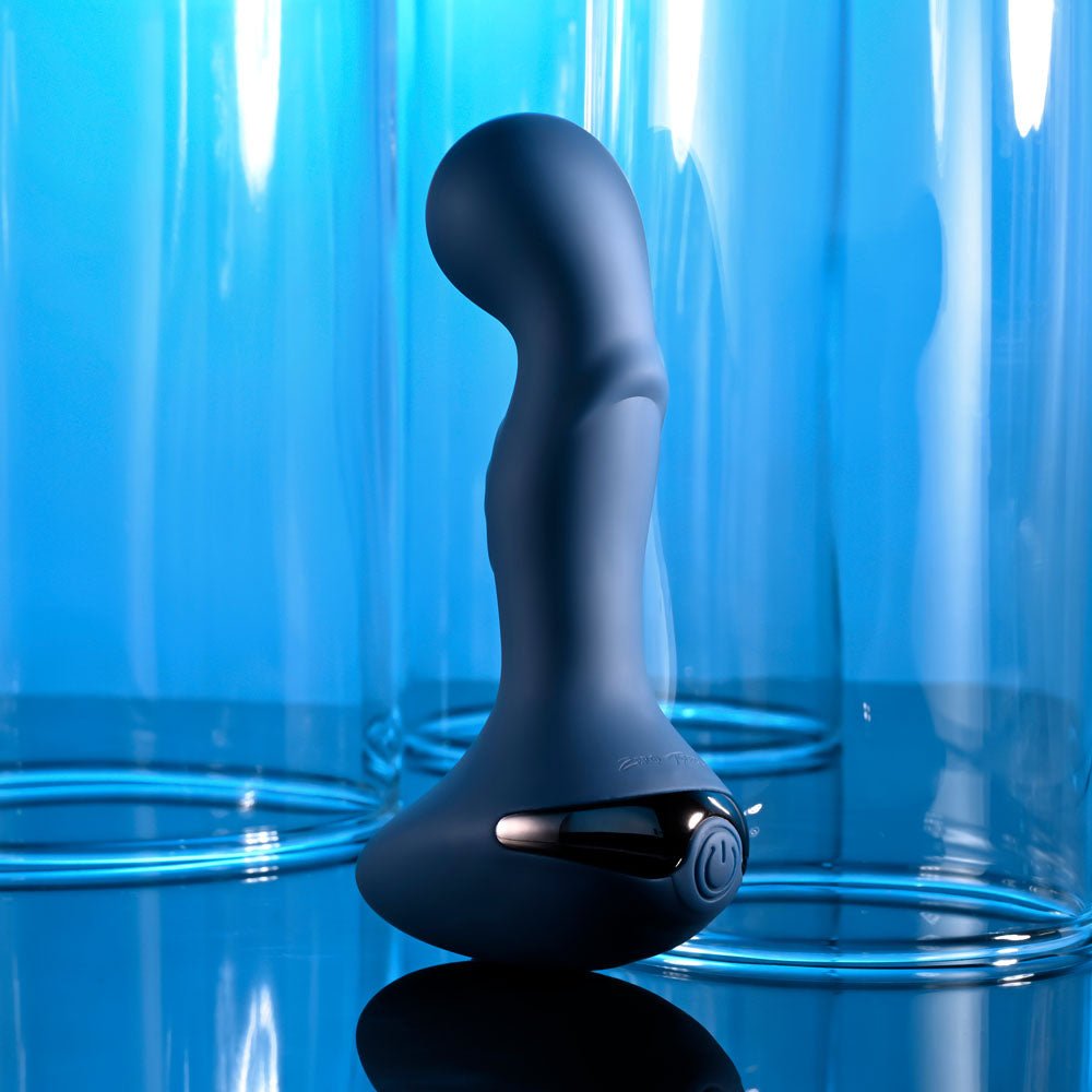 Zero Tolerance BLUE OASIS - Blue 12.3 cm USB Rechargeable Vibrating Anal Plug - silkandsin
