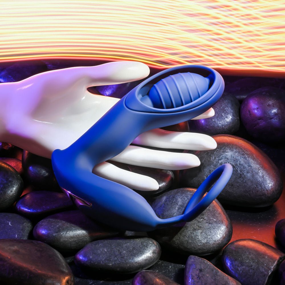 Zero Tolerance EXTRA MILE - Blue USB Rechargeable Vibrating Prostate Massager - silkandsin