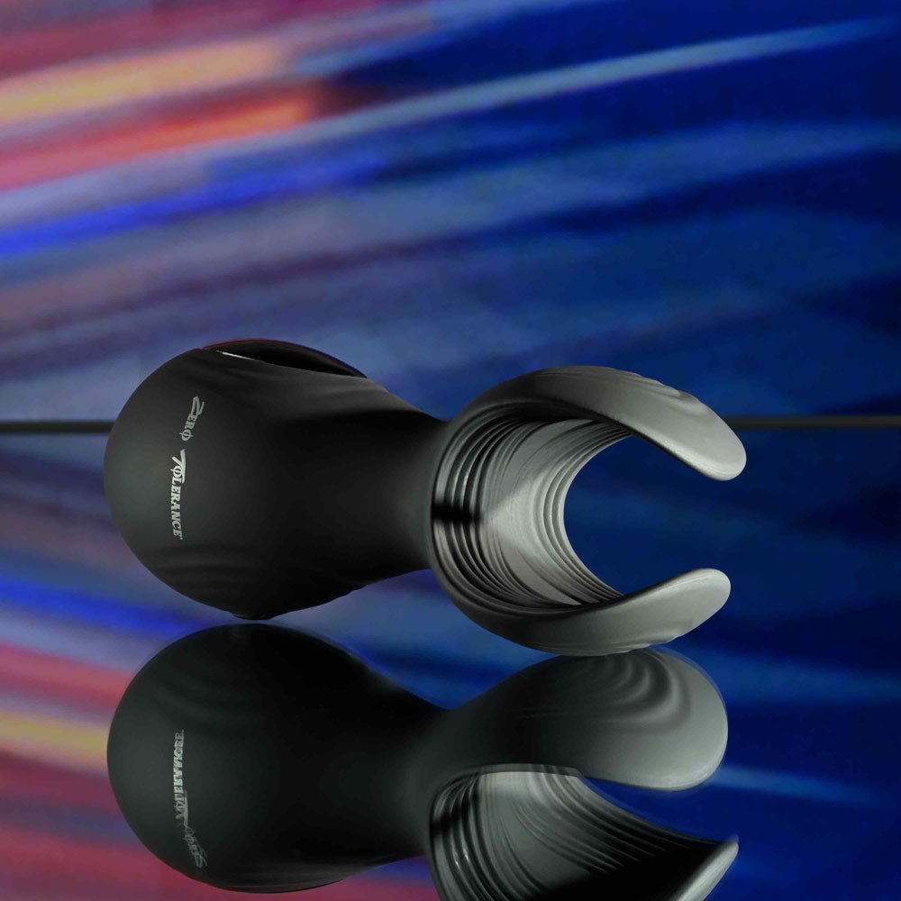 Zero Tolerance HANDY HELPER - Black USB Rechargeable Vibrating Stroker - silkandsin