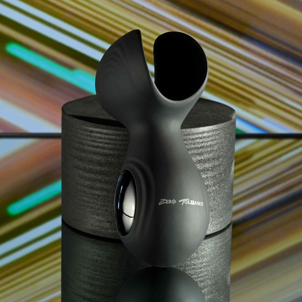 Zero Tolerance HANDY HELPER - Black USB Rechargeable Vibrating Stroker - silkandsin