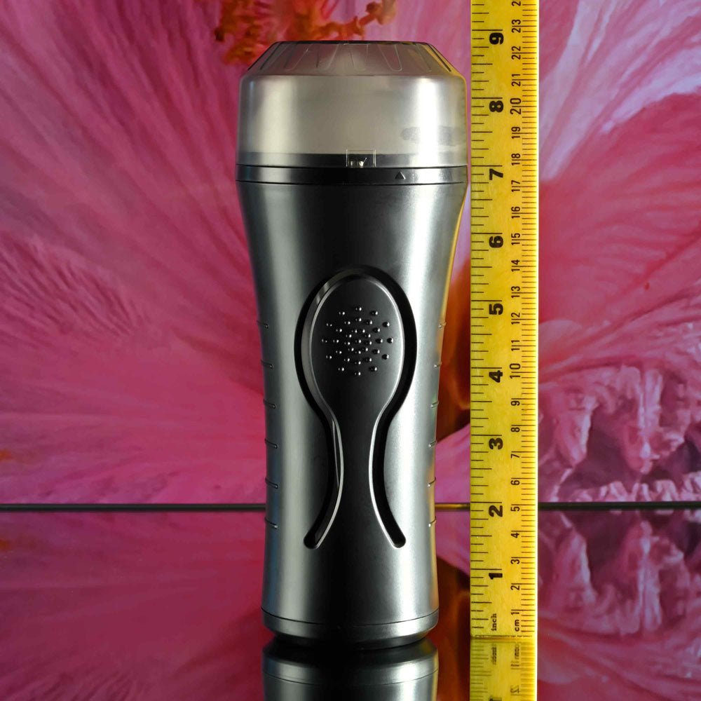Zero Tolerance HOLD TIGHT - Clear USB Rechargeable Vibrating Vagina Stroker - silkandsin