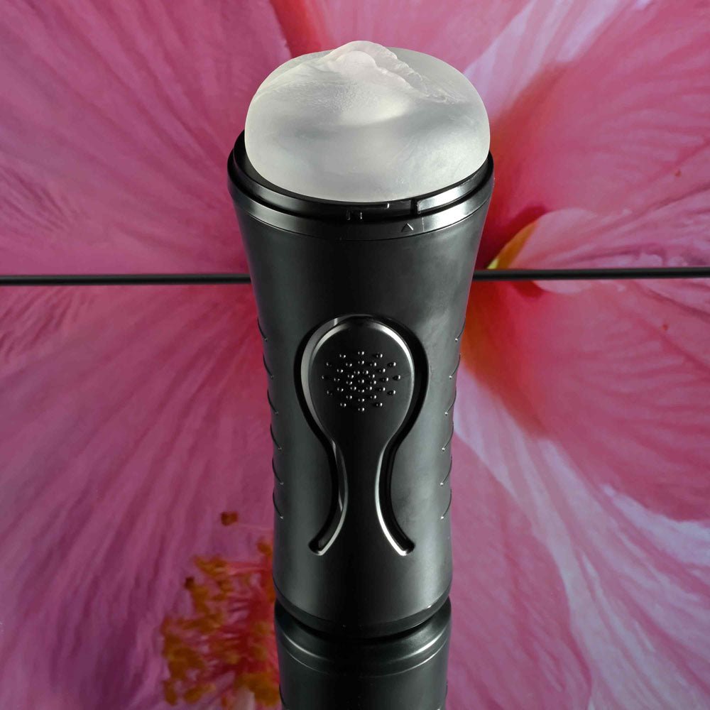 Zero Tolerance HOLD TIGHT - Clear USB Rechargeable Vibrating Vagina Stroker - silkandsin