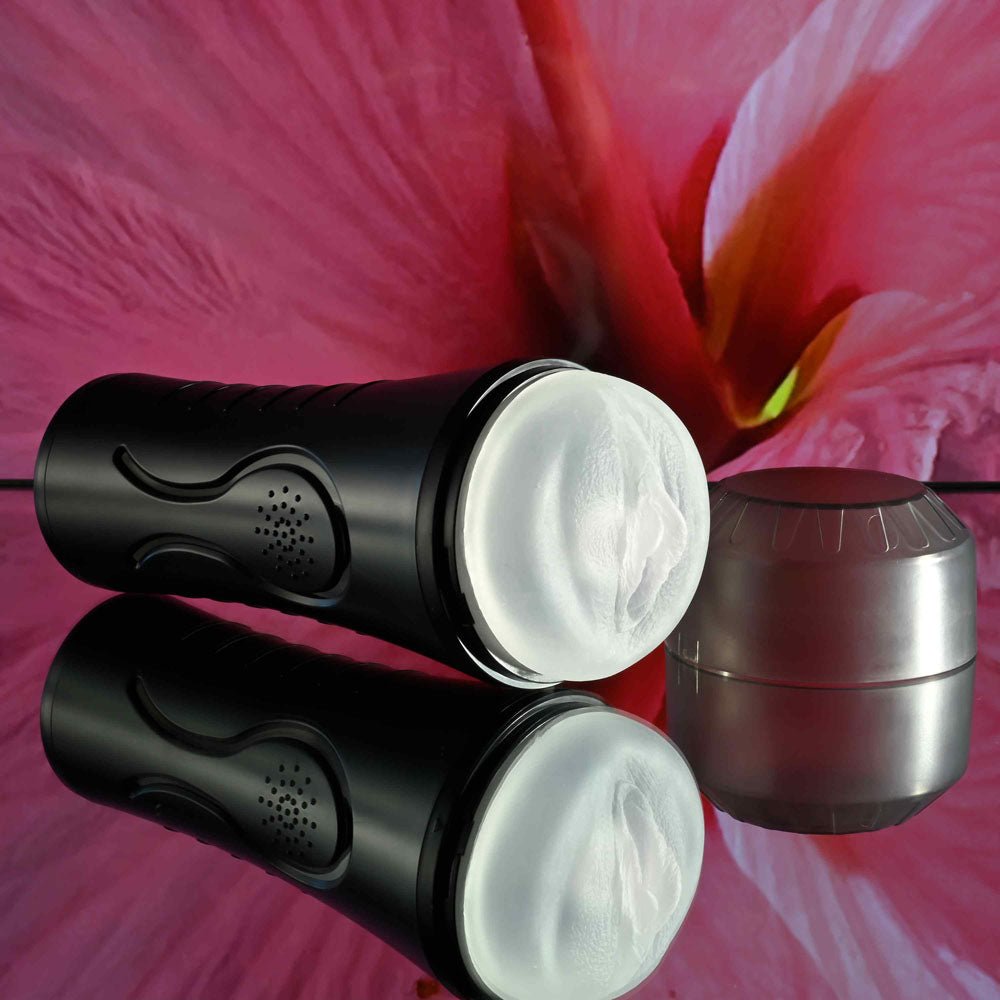 Zero Tolerance HOLD TIGHT - Clear USB Rechargeable Vibrating Vagina Stroker - silkandsin