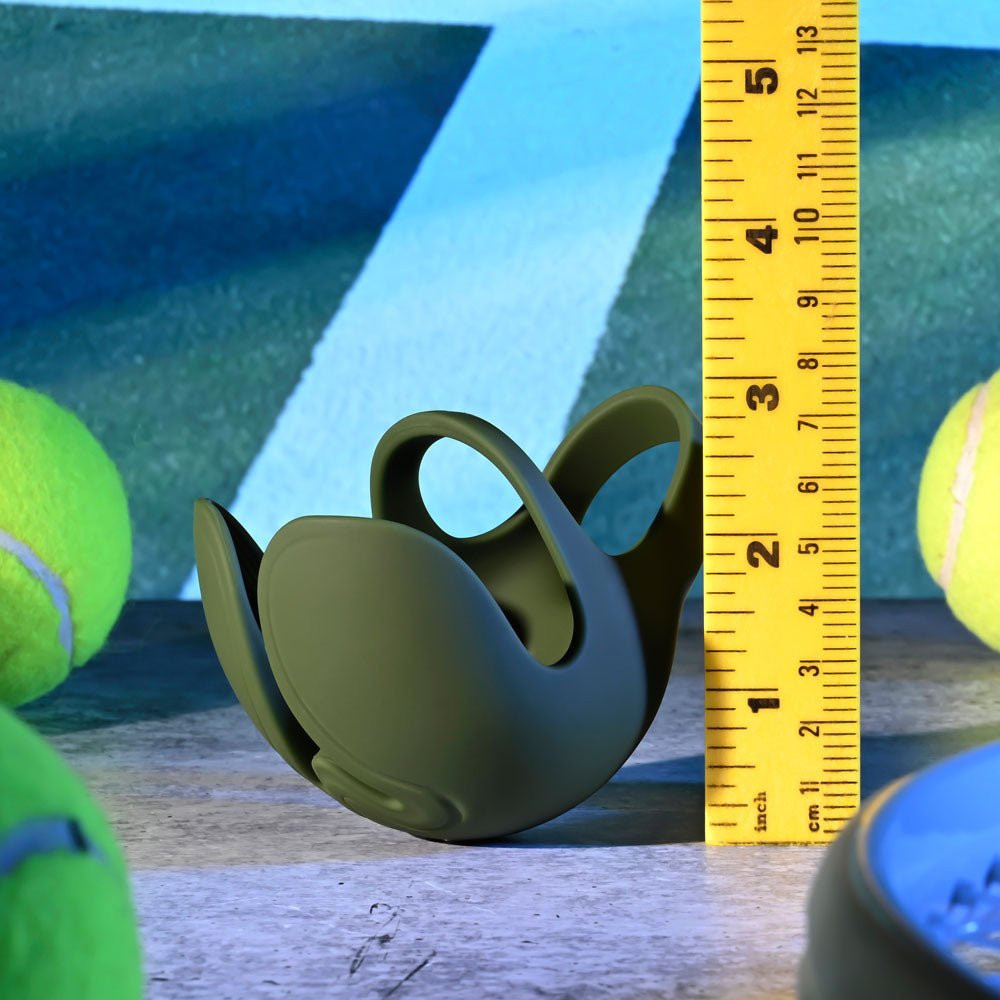 Zero Tolerance NUTTY BUDDY - Olive Green USB Rechargeable Vibrating Cock & Balls Ring - silkandsin