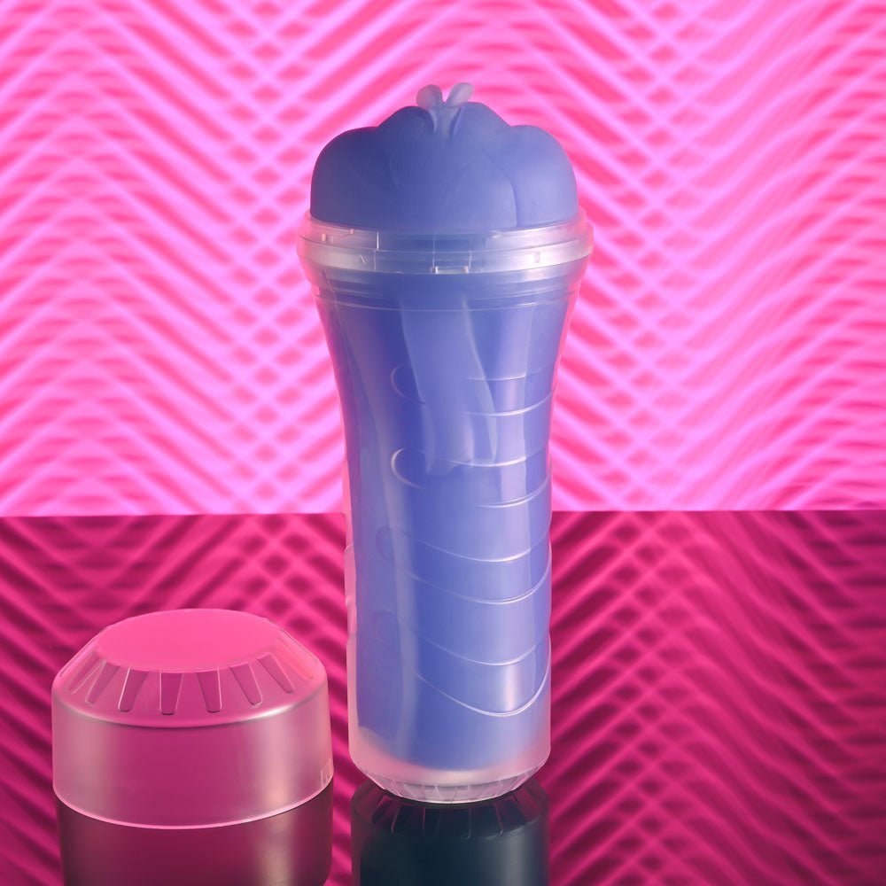Zero Tolerance POP ON THE GLOW - Glow in Dark Purple Vagina Stroker - silkandsin