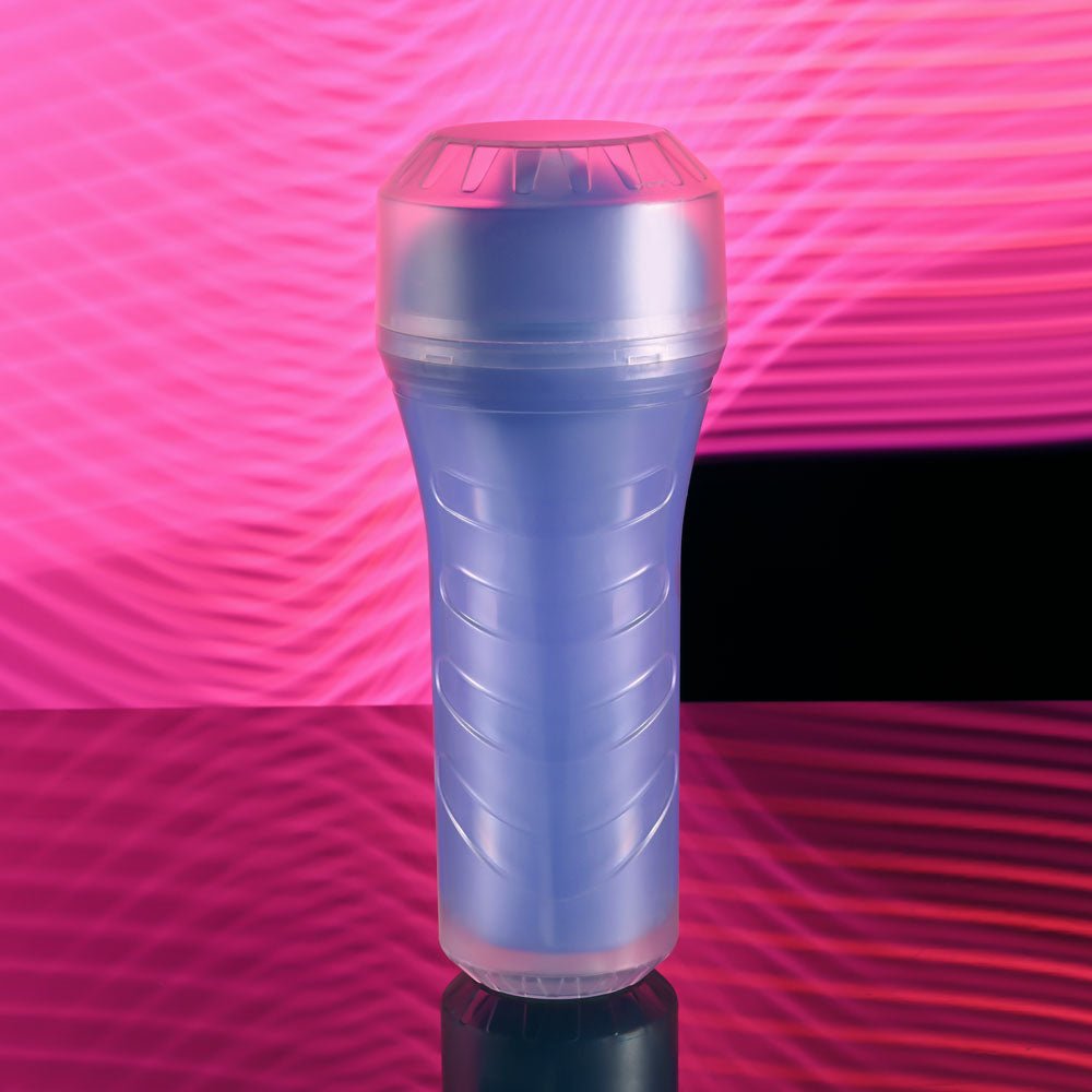 Zero Tolerance POP ON THE GLOW - Glow in Dark Purple Vagina Stroker - silkandsin