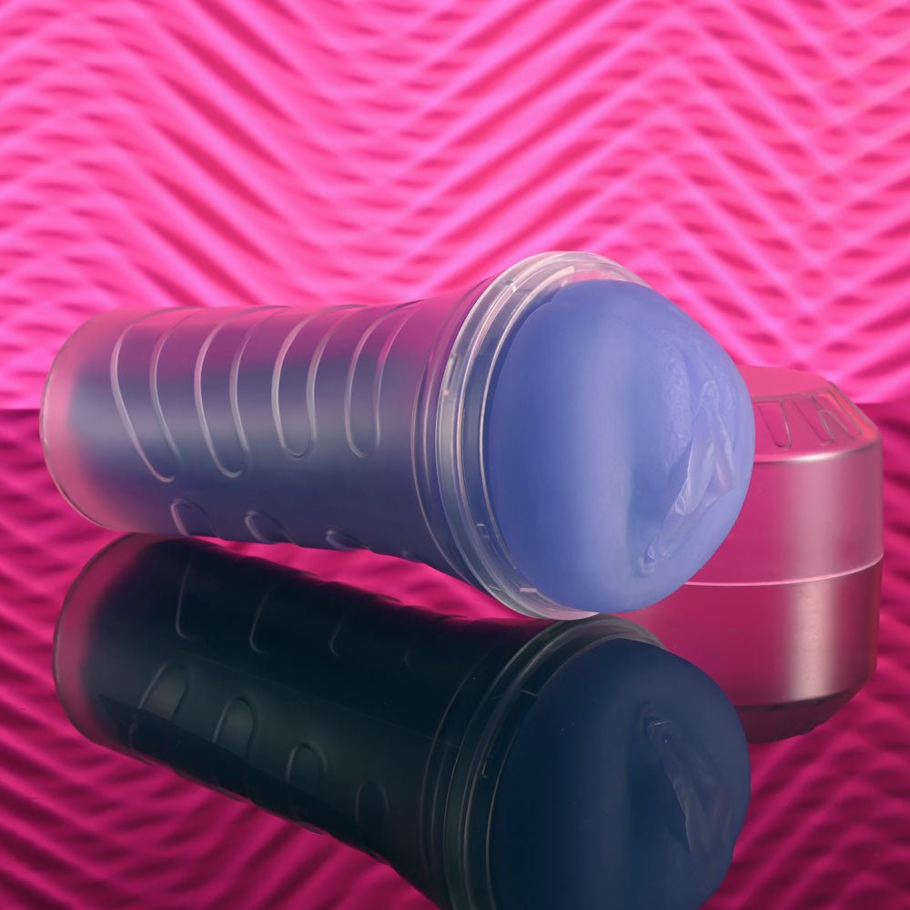 Zero Tolerance POP ON THE GLOW - Glow in Dark Purple Vagina Stroker - silkandsin