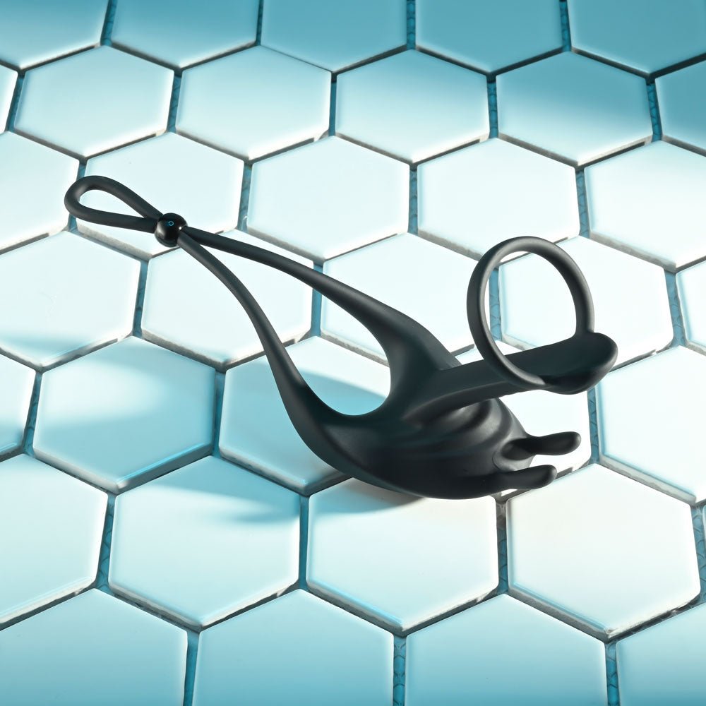 Zero Tolerance SADDLE UP - Black USB Rechargeable Vibrating Cock & Ball Rings - silkandsin