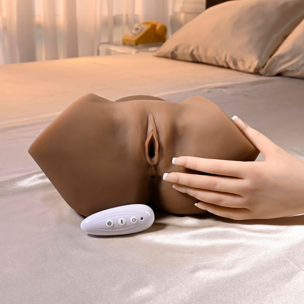 Zero Tolerance SQUIRT FOR ME CHANELL HEART - Brown USB Rechargeable Squirting Masturbator - Silk and Sin