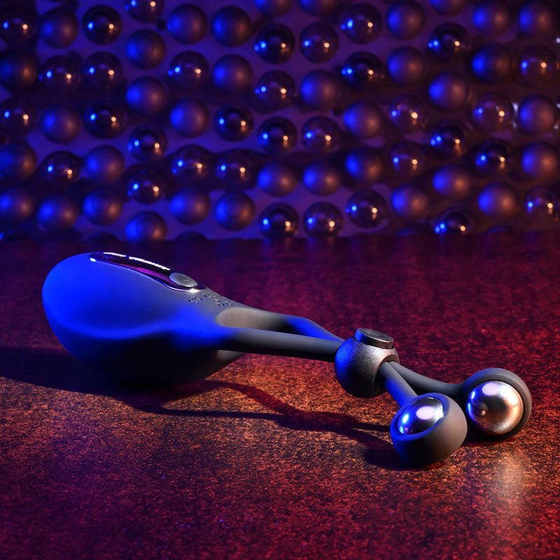 Zero Tolerance THE BIG BANG - Black USB Rechargeable Vibrating Lasso Cock Ring - silkandsin