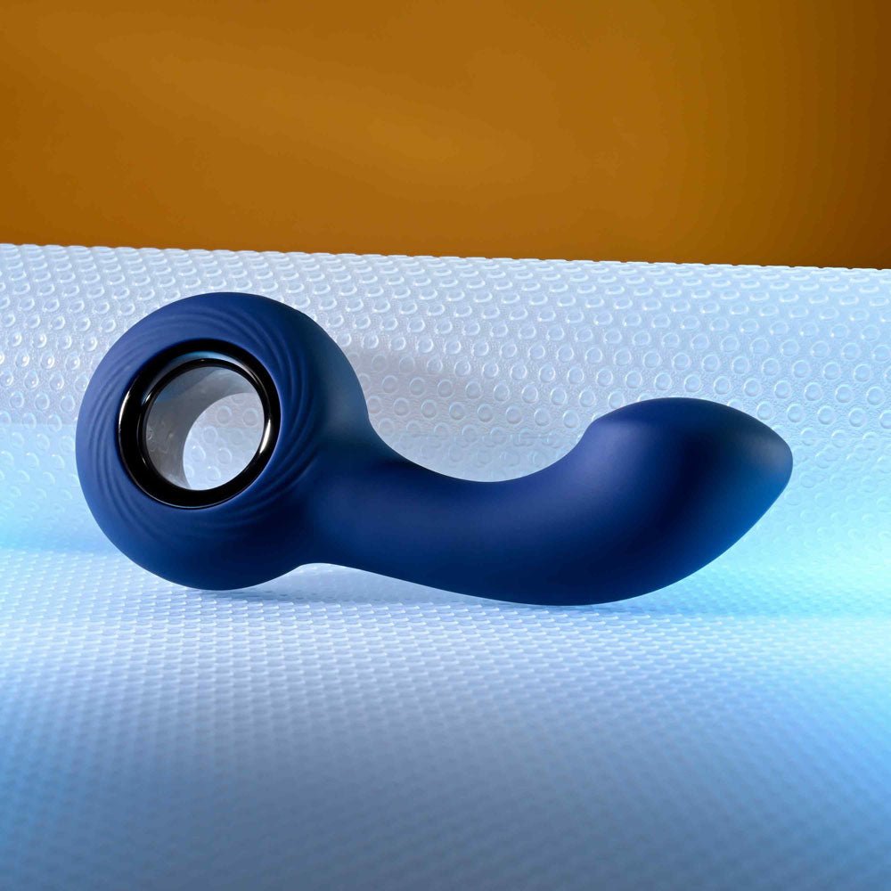Zero Tolerance THE REACH - Blue 13.8 cm USB Rechargeable Vibrating Anal Plug - silkandsin