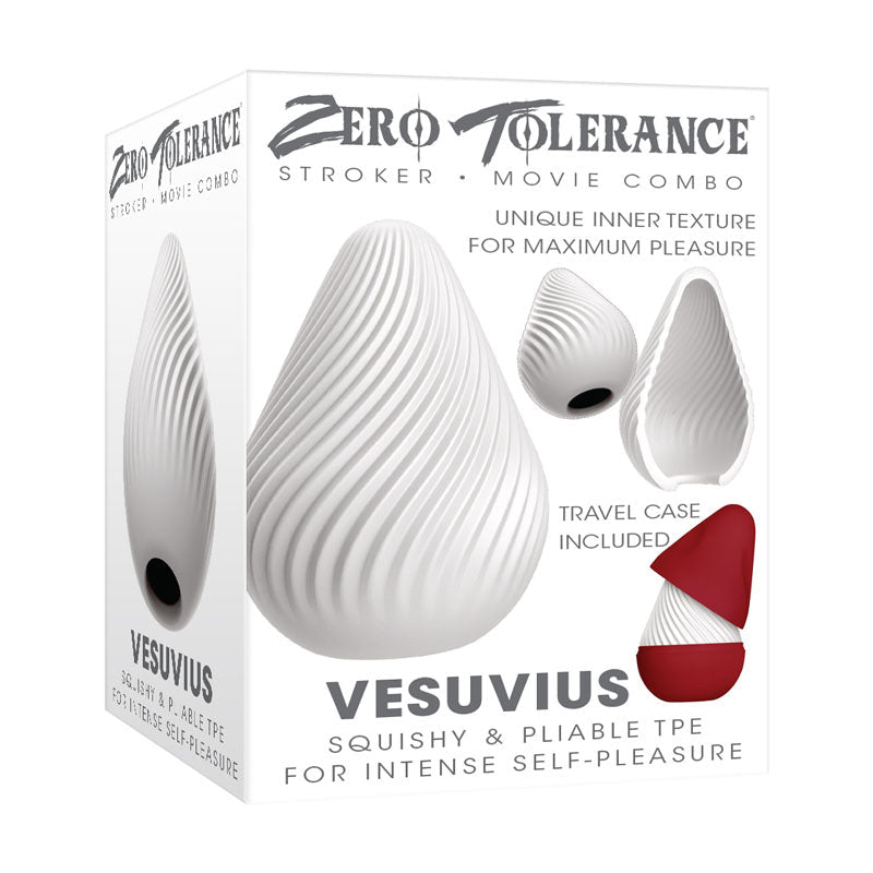 Zero Tolerance VESUVIUS - White Mini Stroker Egg - silkandsin