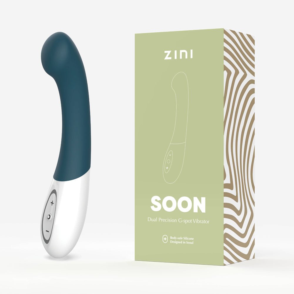Zini Soon - Legion Blue 20 cm USB Rechargeable Vibrator - silkandsin