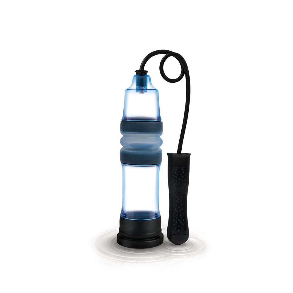 Zolo Aquapump Compact Auto - Blue Auto Water Penis Pump - silkandsin