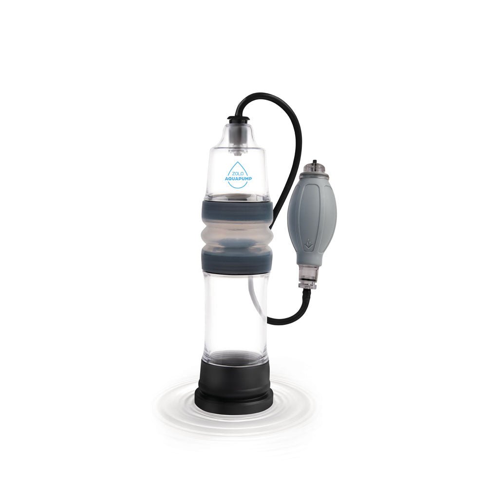 Zolo Aquapump Compact - Clear Water Penis Pump - silkandsin