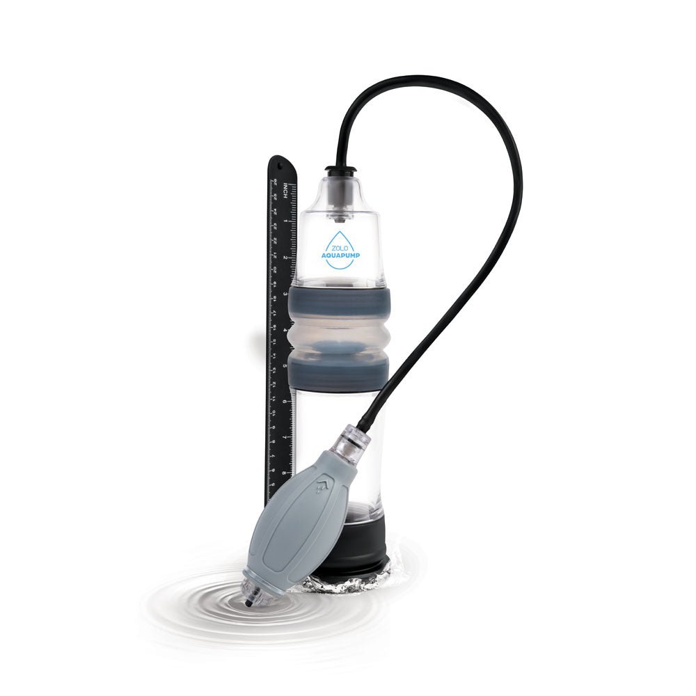 Zolo Aquapump Compact - Clear Water Penis Pump - silkandsin