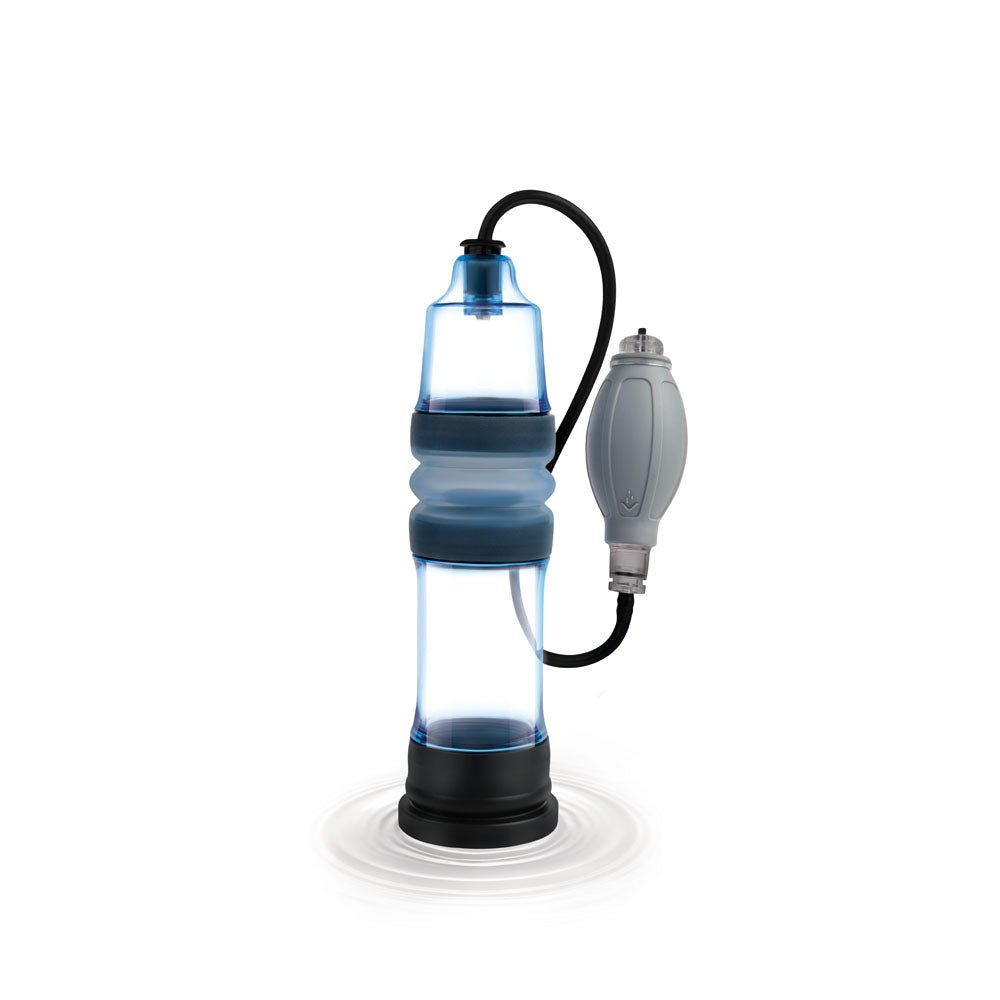 Zolo Aquapump Pro - Blue Water Penis Pump - silkandsin