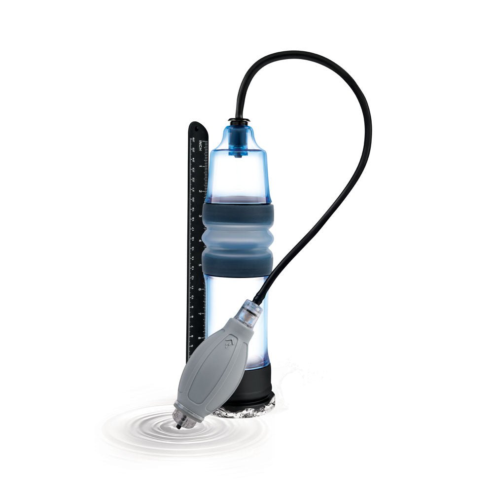 Zolo Aquapump Pro - Blue Water Penis Pump - silkandsin