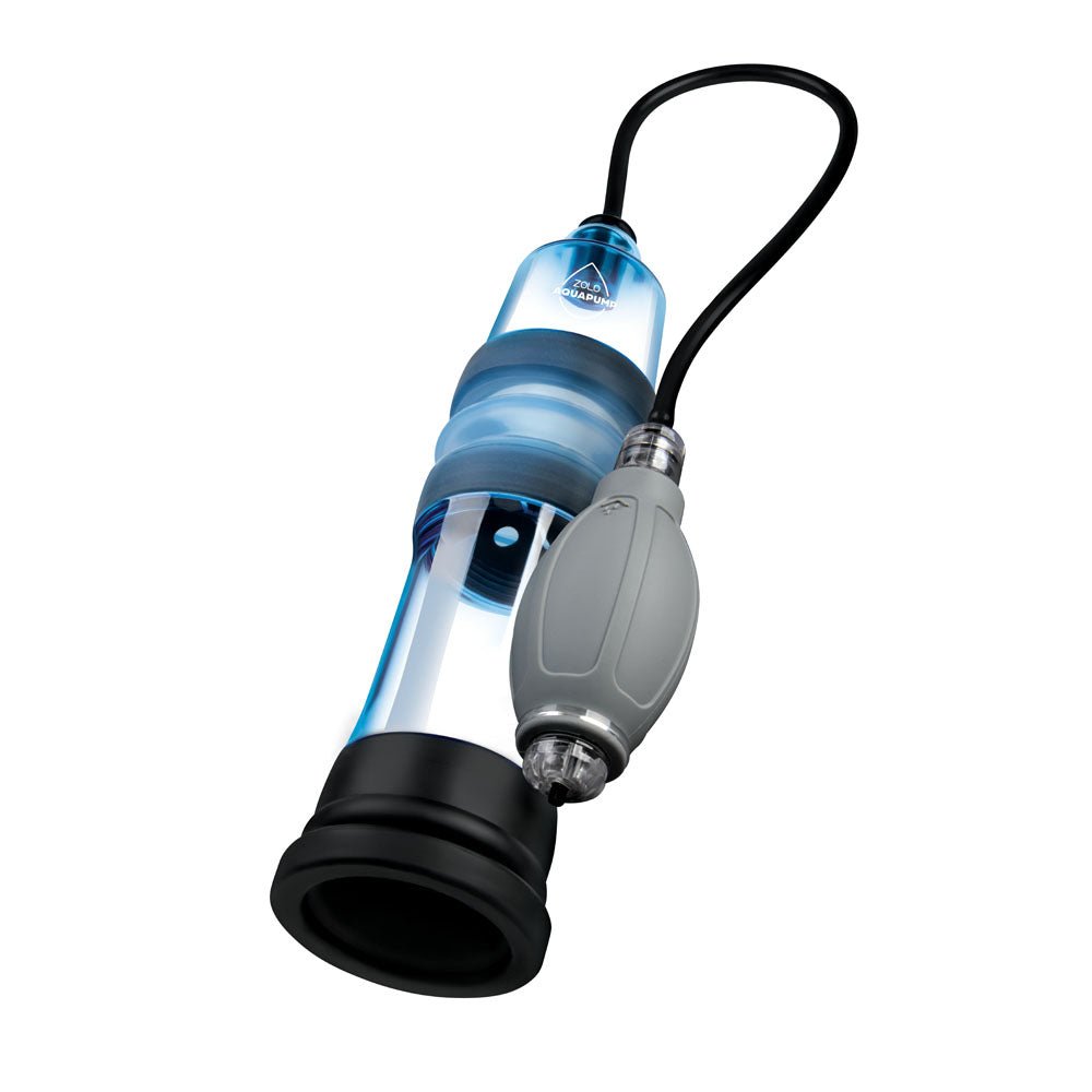 Zolo Aquapump Pro - Blue Water Penis Pump - silkandsin