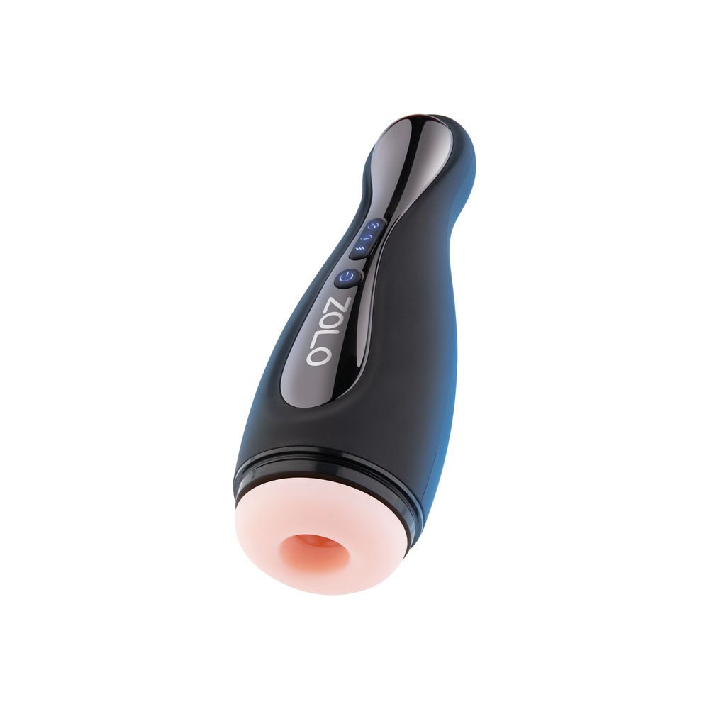 Zolo Blowpin - Flesh USB Rechargeable Auto Sucking and Vibrating Masturbator - silkandsin