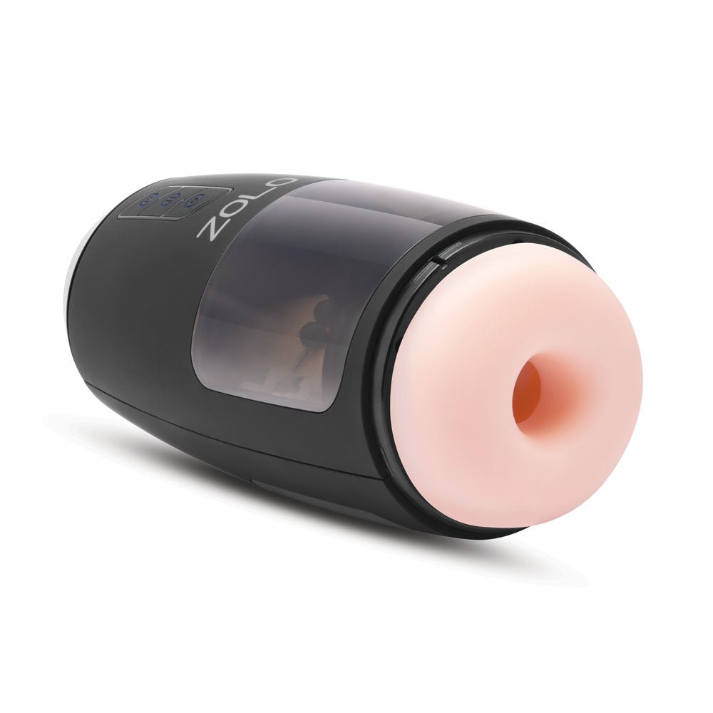 Zolo Upstroke - Flesh USB Rechargeable Auto Thrusting Masturbator - silkandsin