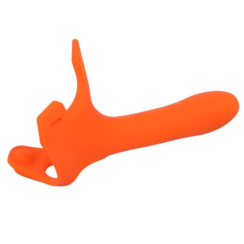 Zoro Strap-On 5.5in Orange - Silk and Sin